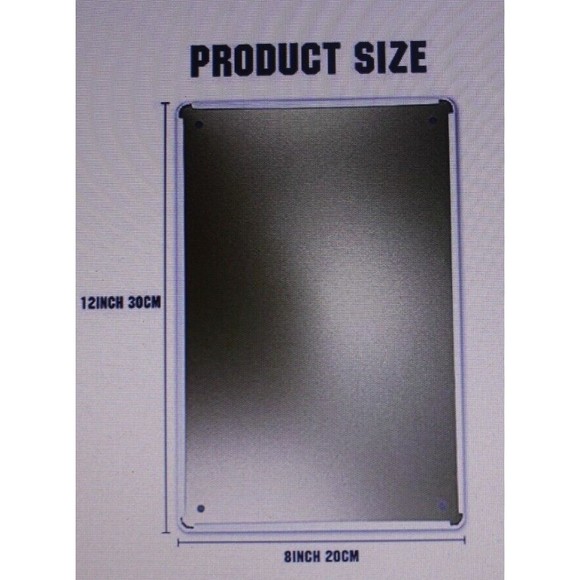 Vintage Look Wall Decor Tin Sign Dragonfly Although You Can't Be Here with Me - Picture 3 of 4